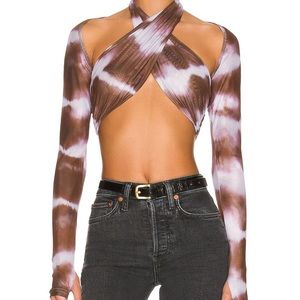 By dylan revolve minx top in mauve tie dye size small